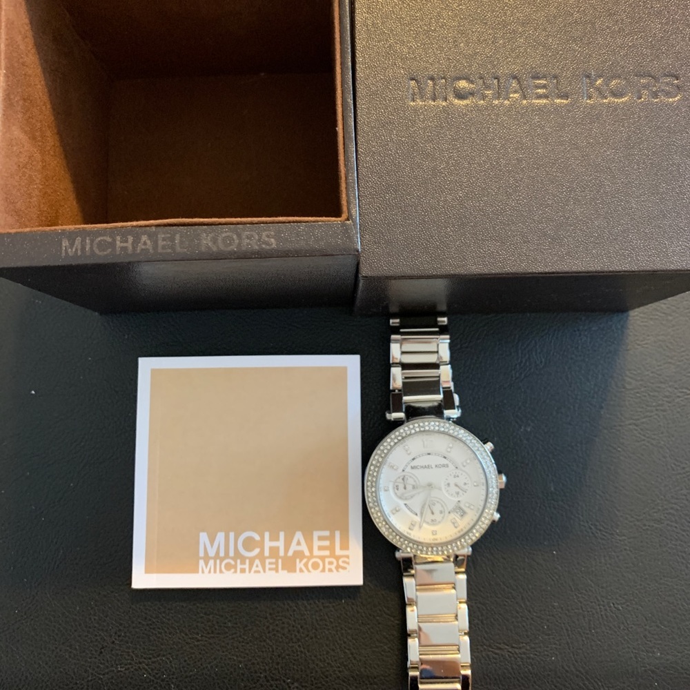 Silver Michael Kors ladies watch
